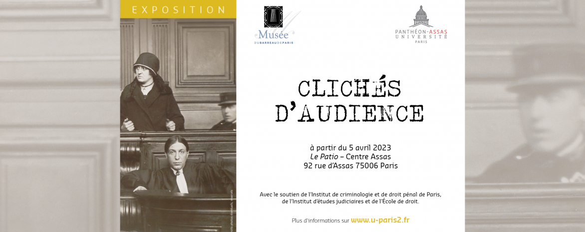 Affiche exposition "Clichés d'audience" Affiche exposition "Clichés d'audience"